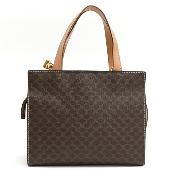 Celine Macadam Leather 2way Shoulder Handbag Brown - Picture 3 of 9